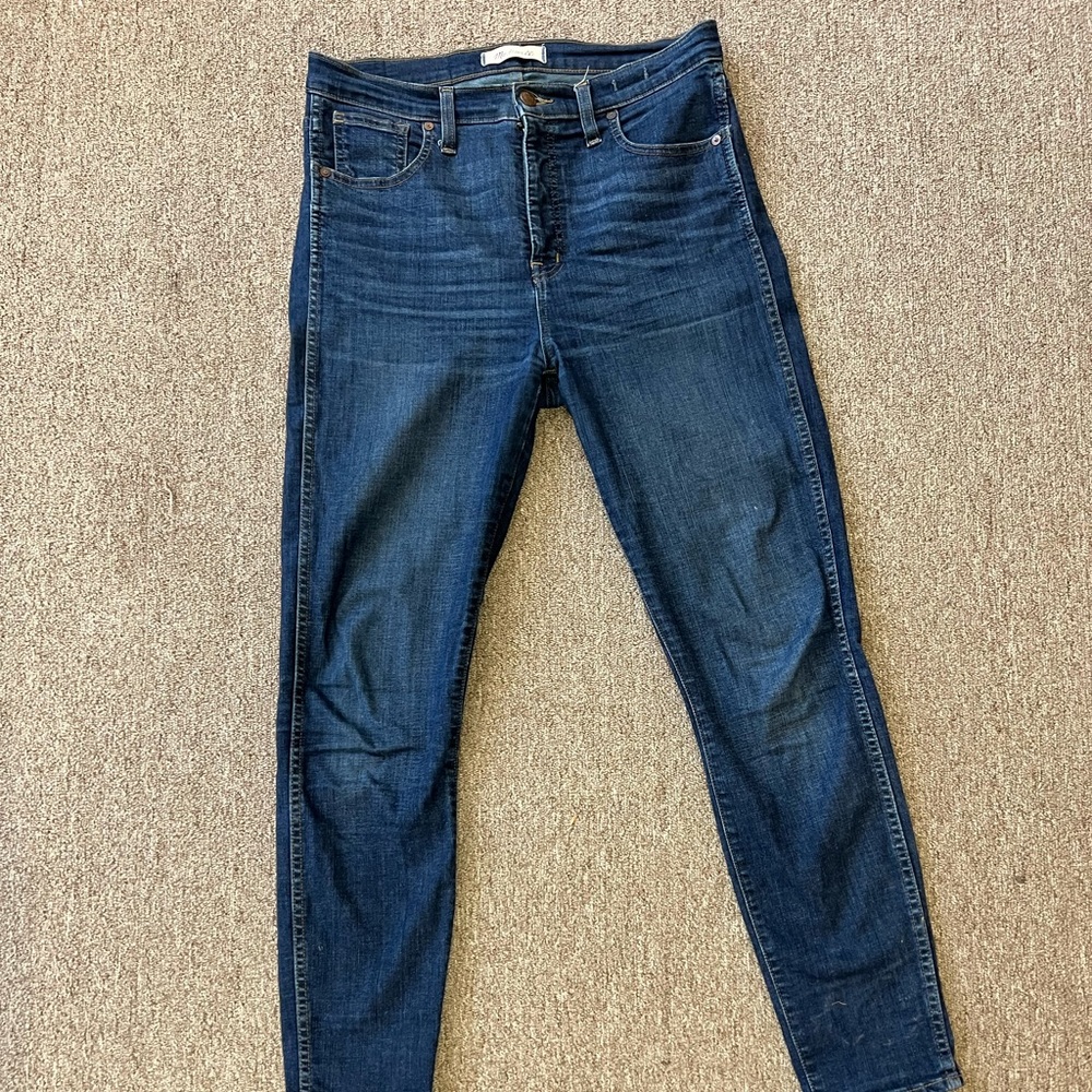 MADEWELL JEANS 10” HIGH RISE SKINNY JEANS SIZE 29
